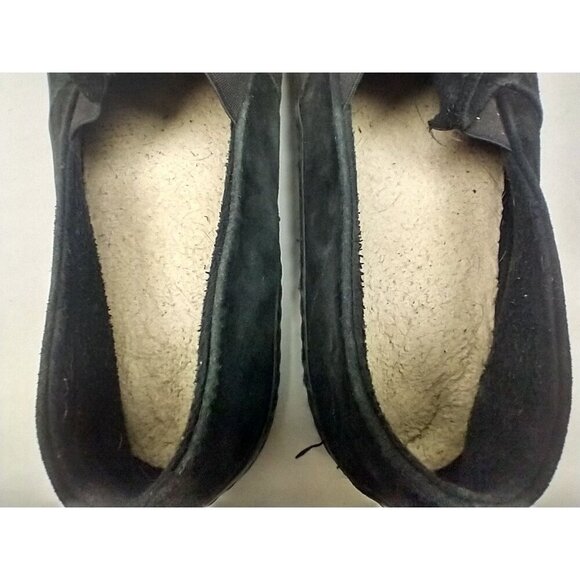 Isotoner Men’s Slippers Size 13-14 Black Memory Foam Moccasin House Shoes - Picture 7 of 11